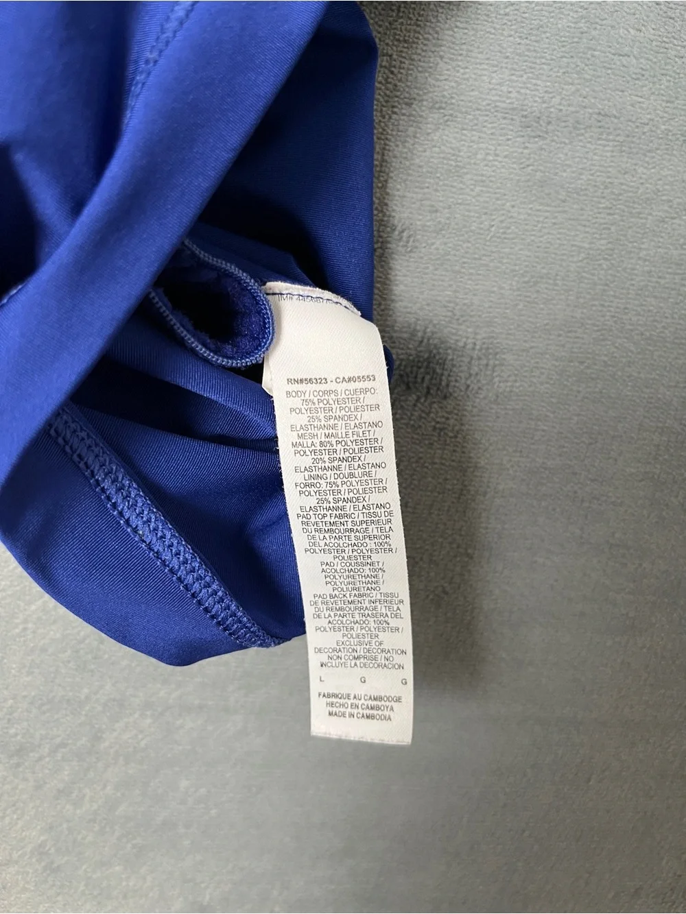 Nike Tank Top Women’s Size L Blue Dri-FIT Cool Touch HighNeck Cropped Sports Bra